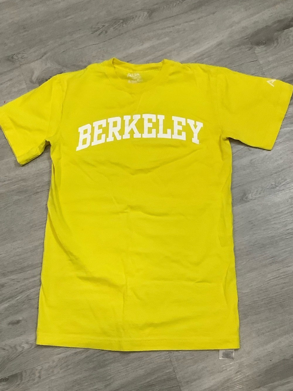 Berkeley Classic Logo Short Sleeve T‑Shirt - Yellow byLife Changing Apparel Sz M